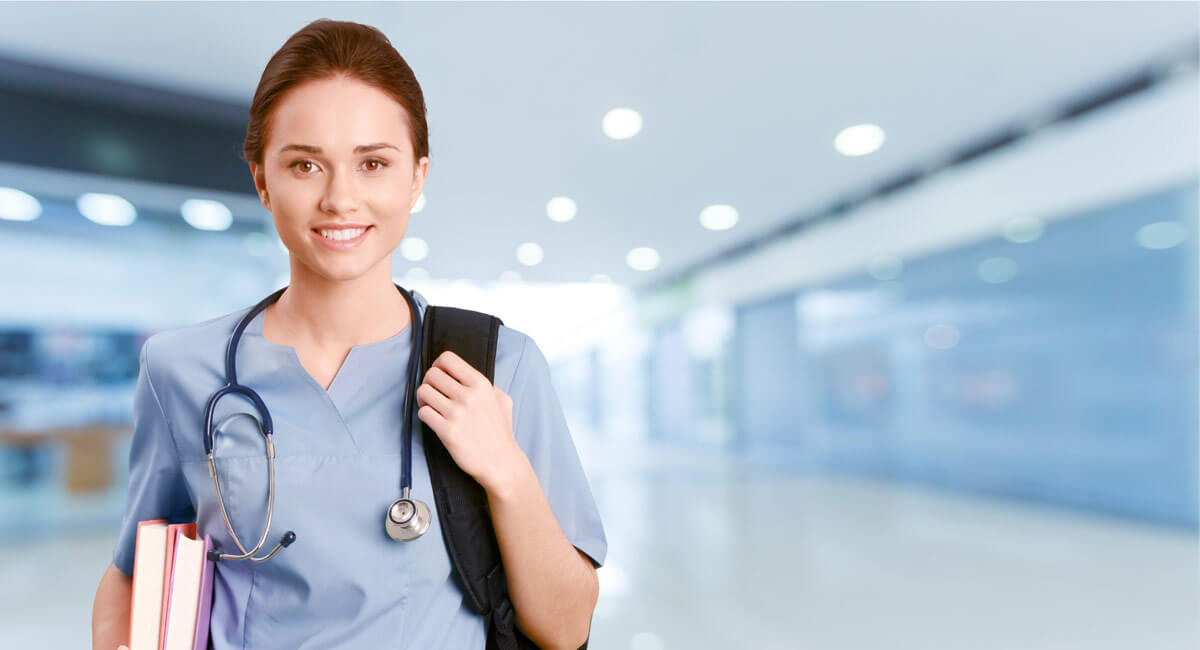 young nurse smiling